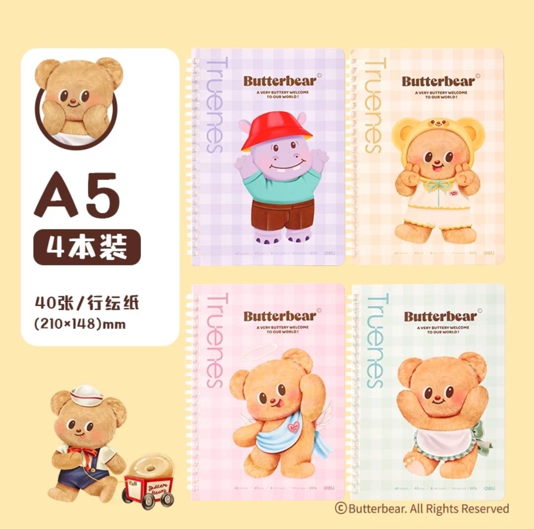 snackinnshop's tweet photo. พรี❣️สมุดโน๊ต Deli x Betterbear🧸

✅️สมุดโน๊ตขนาด A5 40แผ่น/เล่ม (210*148mm) 
📙1 set มี = เล่ม 4 สี 4 แบบ👇

💸ราคา 310฿/set
📮ค่าส่งems 40฿ (สั่งหลายชิ้นไม่บวกเพิ่ม)

📥สนใจสั่งซื้อ DM นะค่า
#ตลาดนัดbutterbear #butterbear #ด้อมน้องเนย #หมีเนย https://t.co/nMRNQTwKB6