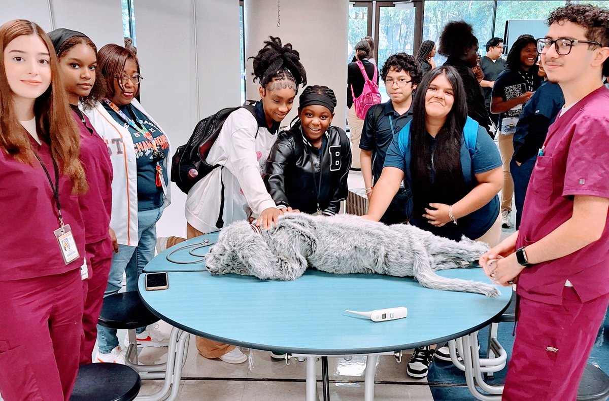 WellsWolverines's tweet photo. A special thank you to @cwhs_springisd for visiting Wells today! The students were excited and engaged. #WinningWells #WellsWolverines @SpringISD https://t.co/GUpuGZ9M0T