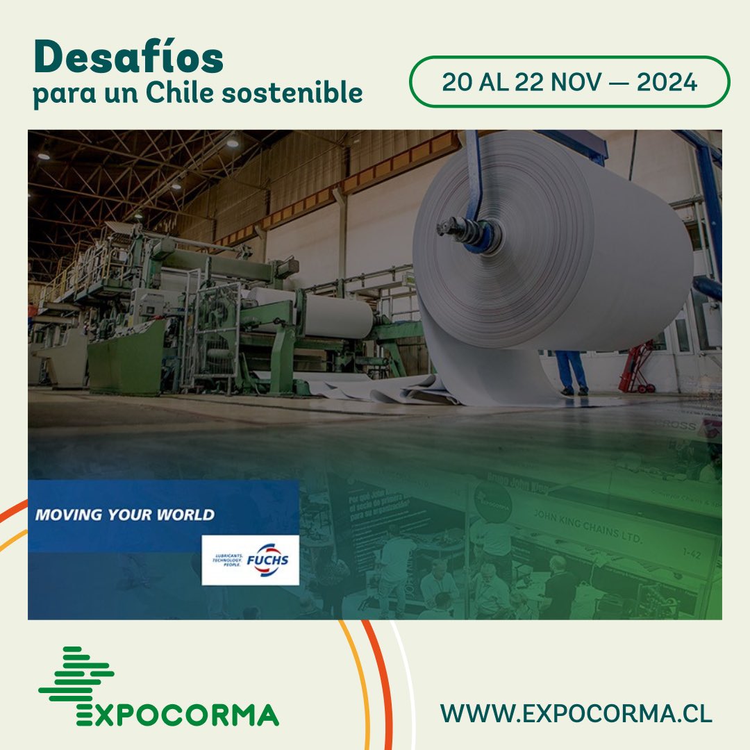 #FUCHS es parte de Expocorma 2024. 

👉🏼La empresa presentará su destacada línea de productos diseñados para los segmentos: forestal y sus distintos procesos productivos.

Lee más aquí ▶️ bit.ly/3XGH6kv