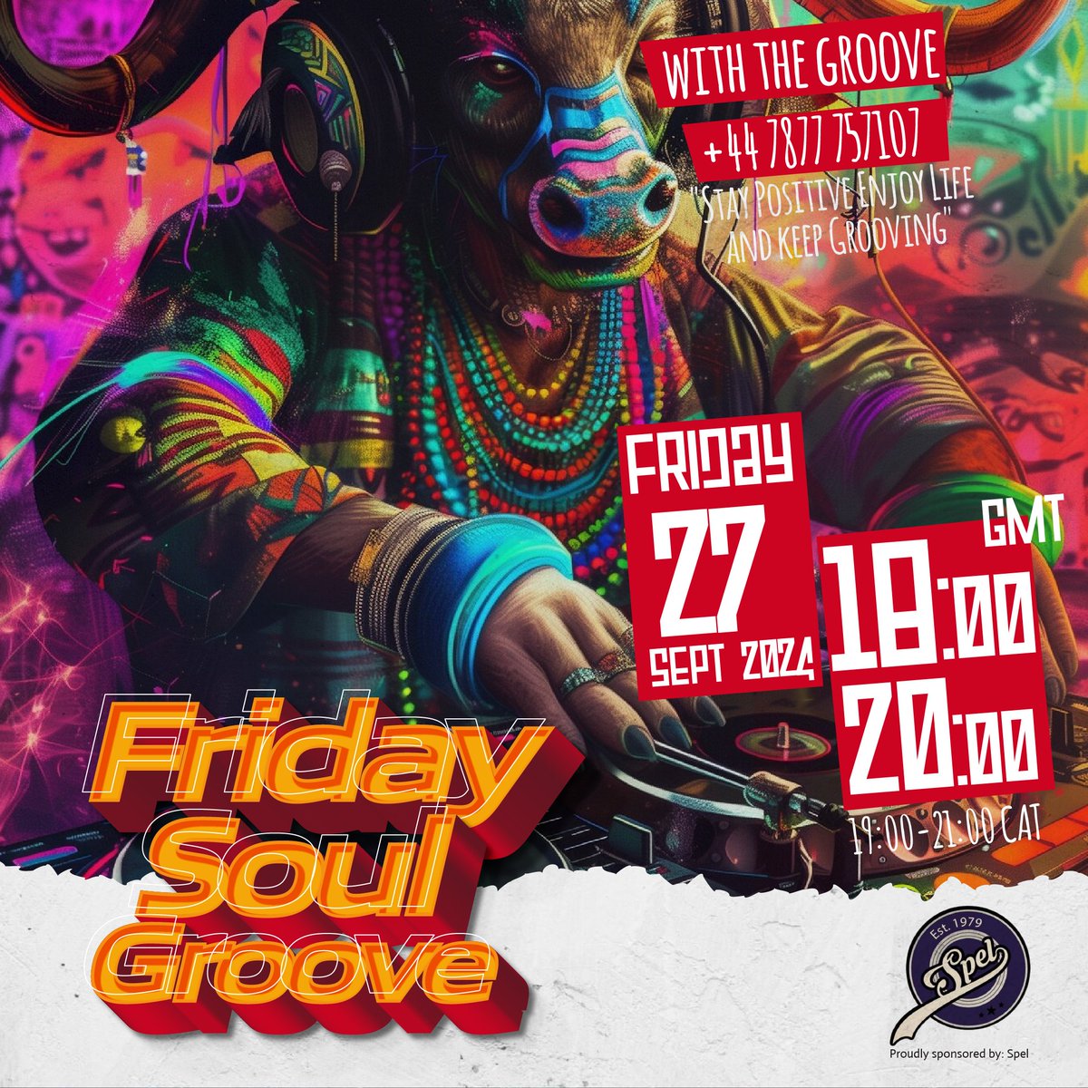 It's Friday, lets groove with #TheGroove! 
Join us for the #FridaySoulGroove brought to you by Spel Clothing. 18:00 - 20:00 GMT &amp; 19:00 - 21:00 CAT on zambezisoul Radio!  WhatsApp message to:  +44 7877 757107!
Press Play ⬇️

zambezi-soul.link/C3mMNM

hearthis.at/zambezi-soul-r…
