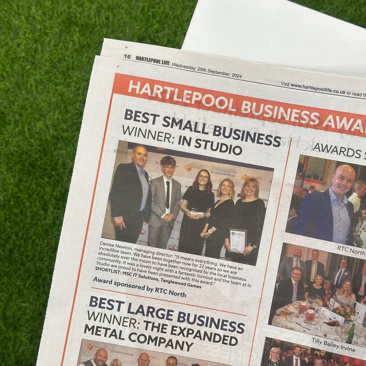 Our weekly round-up  of just *some* of the work from the last week…

💻 Website launches
🎅🏼 Christmas brochures
📱 Social media content creation &amp; management
📌 Leaflet design
🍎 Apprentice Logan's first day
🗞️ Newspaper feature

Discover more at wearein.studio!