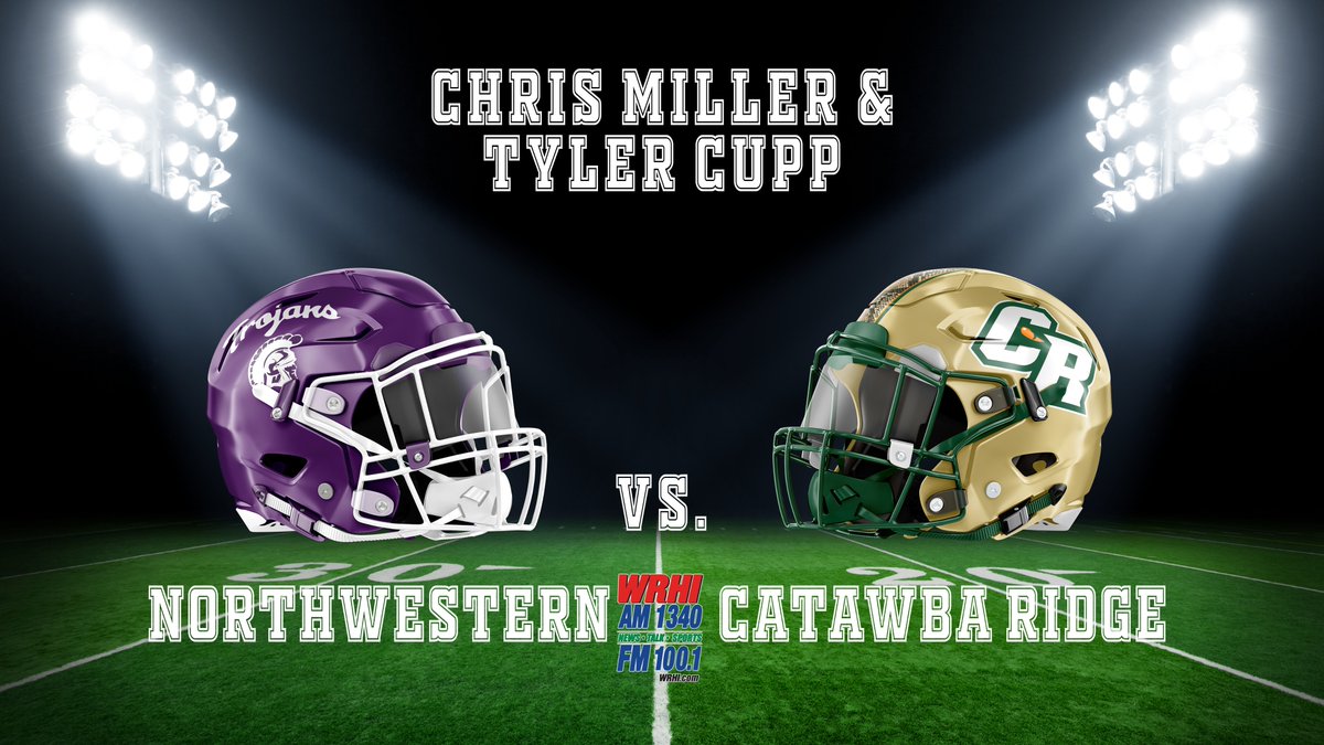Join me &amp; <a href="/TCuppRadio/">Tyler Cupp</a> 2Nite as <a href="/RidgeCatawba/">Catawba Ridge Football</a> hosts <a href="/NHSTrojansFB/">Trojan Football</a> on <a href="/WRHI/">WRHI Radio FM 100.1 📻📱🖥</a> &amp; <a href="/cn2news/">CN2 News</a> Pre-Game starts at 6p! <a href="/ZLendyak/">Zac Lendyak</a> <a href="/NHSCoachWofford/">𝘾𝙤𝙖𝙘𝙝 𝙒𝙤𝙛𝙛𝙤𝙧𝙙</a>