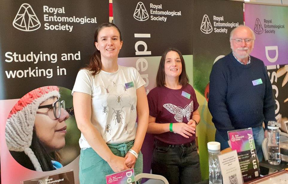 insectweek's tweet photo. It's tomorrow!

Come see us at the @AmEntSoc Annual Exhibition &amp; Trade Fair @kemptonparkrace 🦋

Don't miss @bugsymac1's Riverfly Handbook launch 3pm Premier Suite, available for a special price from @asmithprint.

Tickets available at the #AESfair gate 🔽
https://t.co/FdvhRhKFxR https://t.co/8mFm5poTvi