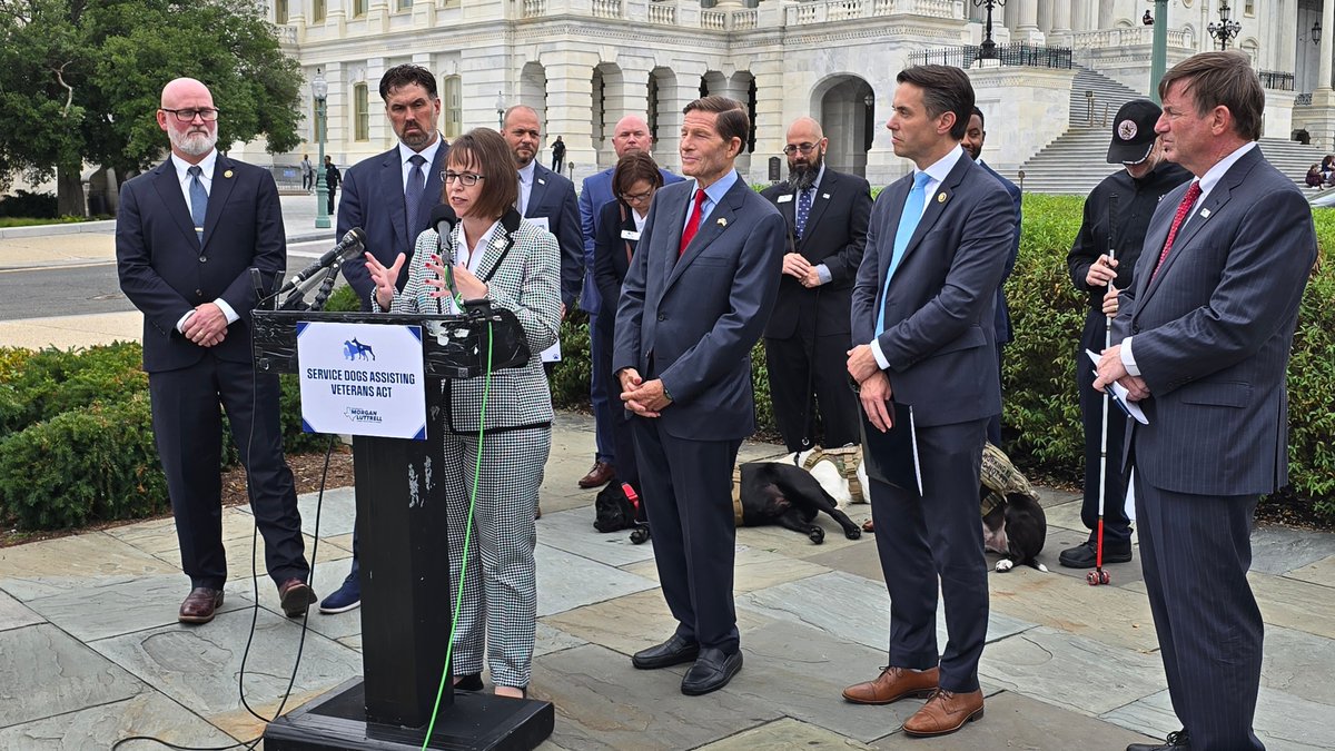 Some heroes wear fur! 🐾

PVA's Heather Ansley spoke on Capitol Hill for the Service Dogs Assisting Veterans (SAVES) Act, which supplies grants to nonprofits that provide service dogs to eligible #Veterans.

Share in honor of #NationalServiceDogMonth and #SuicidePreventionMonth!