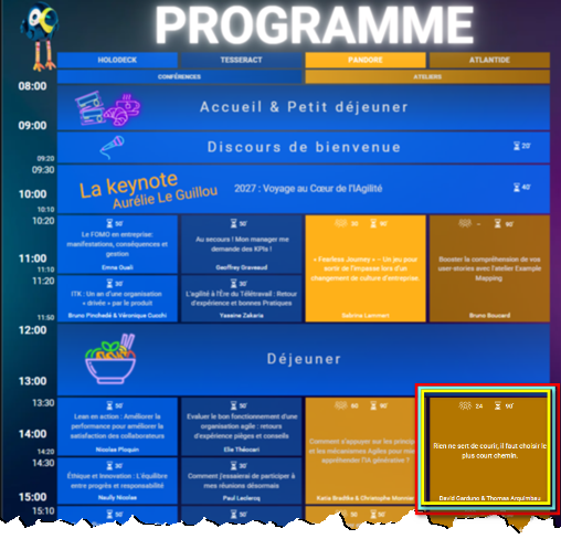 david_garduno's tweet photo. Fantastic !

The program for the Montpellier Agile Tour '24 is available at https://t.co/a4VdCKjdpS

Guess who is presenting in the afternoon !

#ATMTP24 #Montpellier #Agile #atmtp https://t.co/5cpQZBiNWi