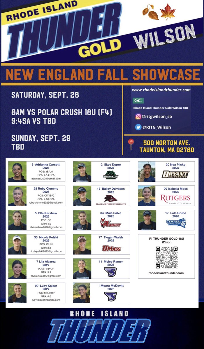 📣 Check out this TALENTED team @ the NE Fall Showcase this weekend ‼️
Where-  📍500 Norton Ave. Taunton, MA
When-  Saturday @ 8a &amp;9:45a
💯Let’s Go!!!⚡️