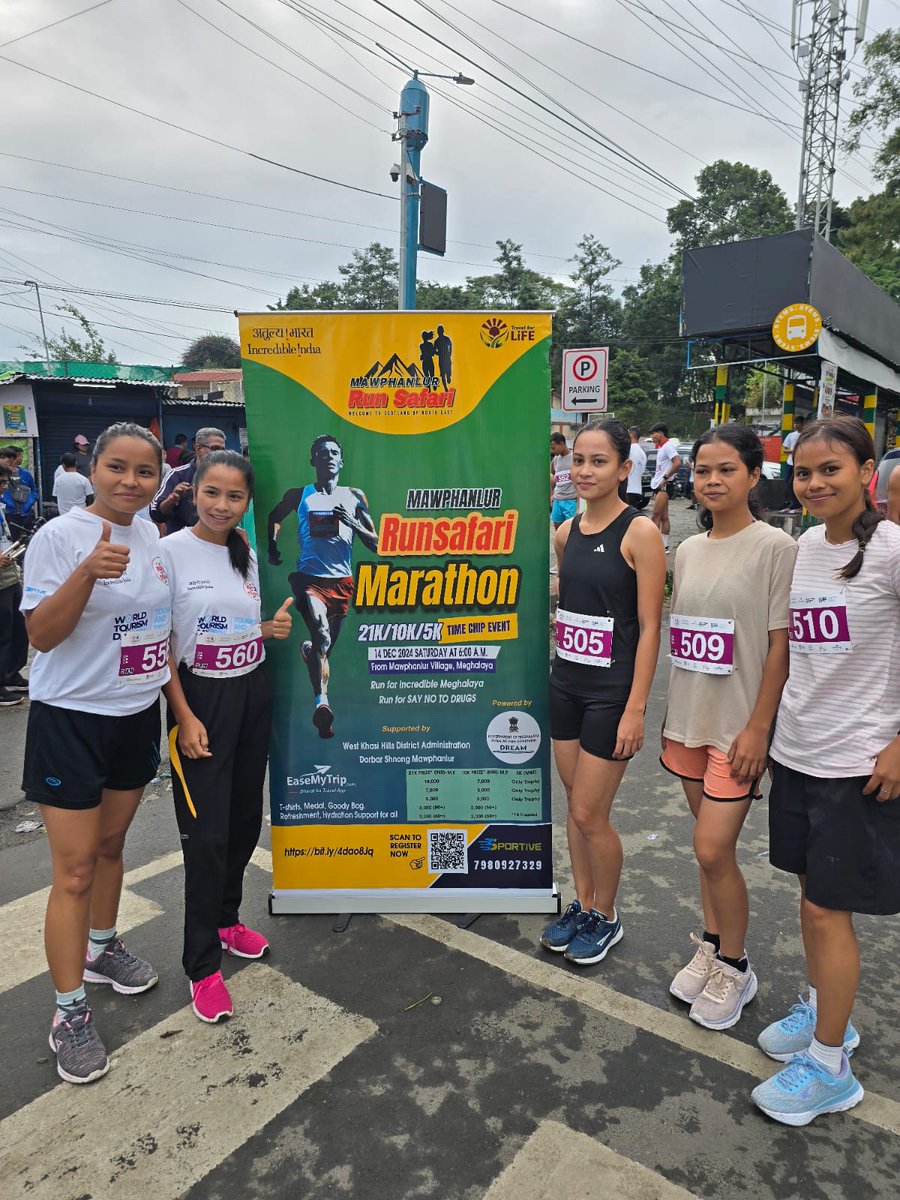 Indiatourismno1's tweet photo. #WorldTourismDay2024 celebration, #RunforTourism has been successfully completed.100 enthusiasts marathon runners including youth participant &above 50 yrs. #IndiatourismShillong jointly collaborated with Sportive in the event.YTC students from #ShillongCollege,ICFAI participated https://t.co/aKMOqrSwYq