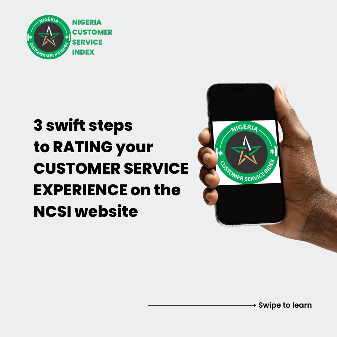 nigeriacsindex's tweet photo. Your voice matters! 
Follow the steps below to take the NCSI survey and help create a culture of exceptional customer service in Nigeria https://t.co/48YIqUEpPg