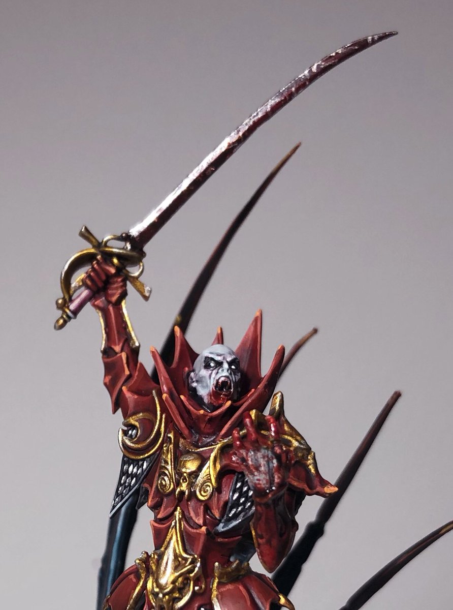 Paprinas's tweet photo. @TheBrushSmith Some random closeup pics from the last few years I think I never posted before plus a current shelf pic with some recent scenery 🤗 #WarhammerCommunity https://t.co/GvshxXLFVS