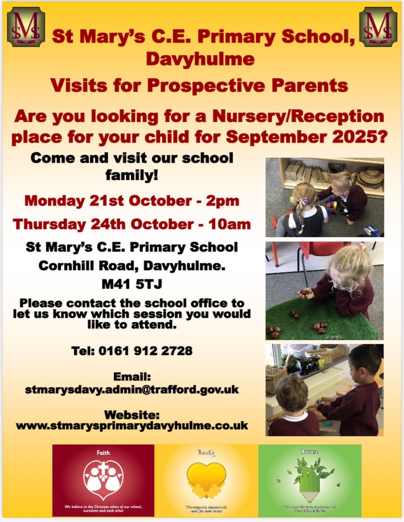 Come along and meet our wonderful school family. We can’t wait to welcome you.