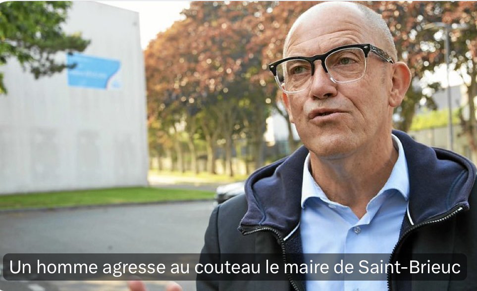 J’apporte tout mon soutien à @GuihardH, maire de Saint-Brieuc, avec qui j’ai pu échanger hier. Je lui souhaite de se rétablir rapidement. Les élus sont aujourd’hui confrontés à une violence brutale et dangereuse. On doit les protéger. Il y aussi urgence à s’atteler à la prise en