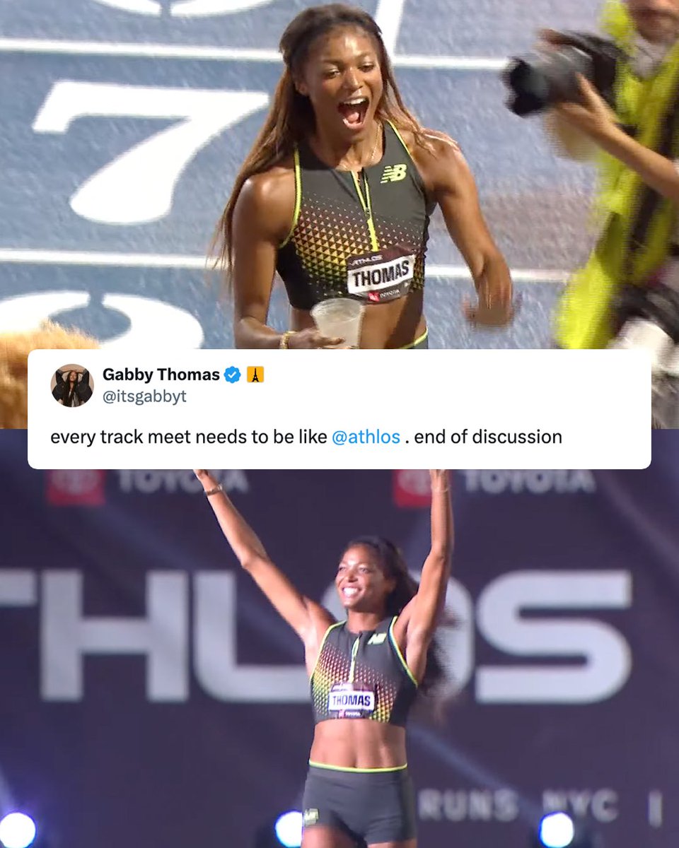 What a night in NYC ✨ <a href="/itsgabbyt/">Gabby Thomas</a>