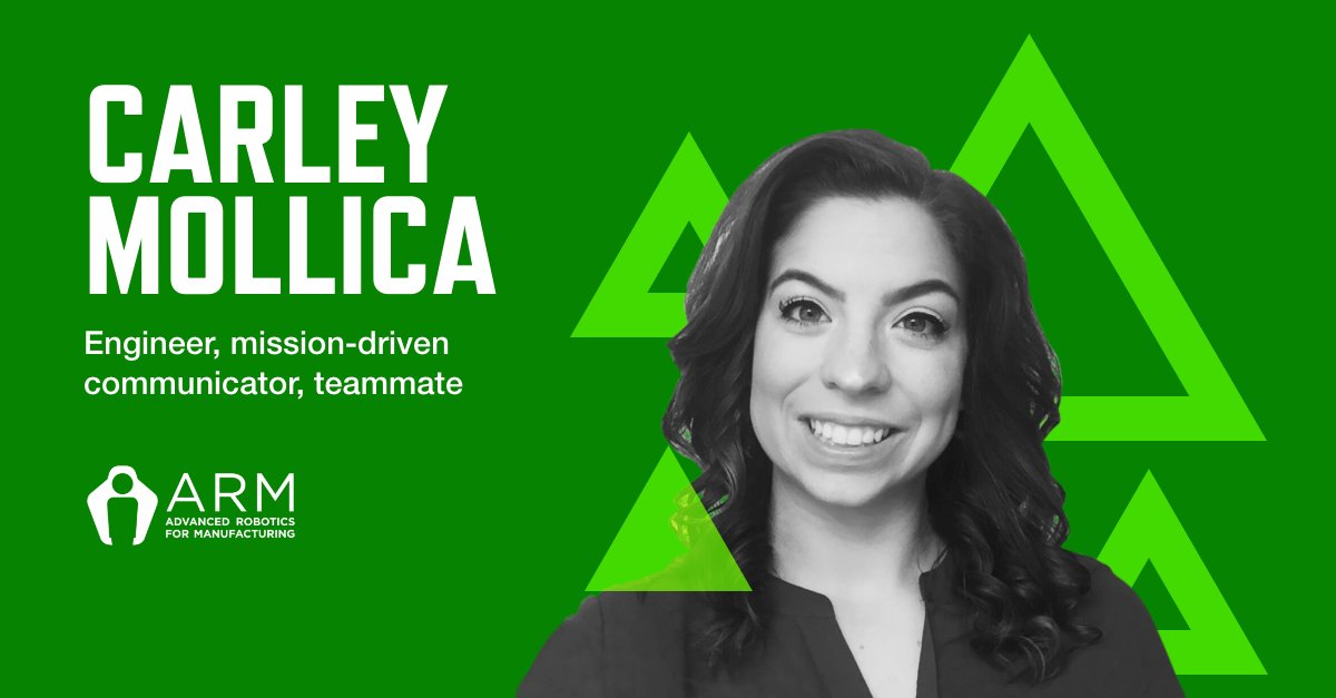 Manufacturing USA (@mfgusa) on Twitter photo Not many kids fall in love w/ engineering at the age of 13, but that’s what happened to #ModernMaker Carley Mollica. Now she works at <a href="/LockheedMartin/">Lockheed Martin</a> + collaborates with <a href="/ARM_Robotics/">ARM Institute</a> to overcome technical challenges in support of US military. Meet Carley: manufacturingusa.com/modern-makers/… Not many kids fall in love w/ engineering at the age of 13, but that’s what happened to #ModernMaker Carley Mollica. Now she works at <a href="/LockheedMartin/">Lockheed Martin</a> + collaborates with <a href="/ARM_Robotics/">ARM Institute</a> to overcome technical challenges in support of US military. Meet Carley: manufacturingusa.com/modern-makers/…