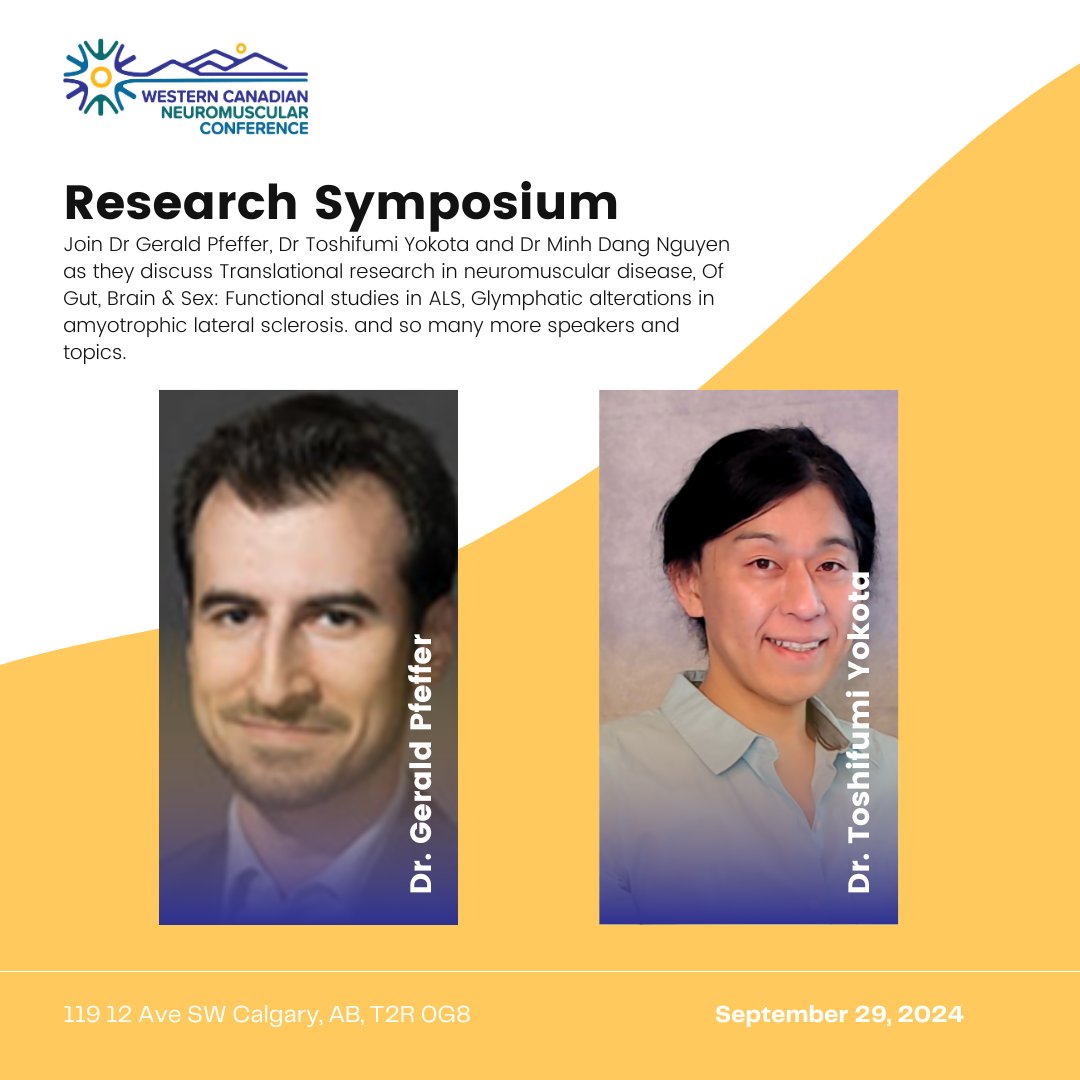 Join us for this exciting line - up of experts! Don't miss the opportunity to engage with these amazing speakers as they share research to close out the final day of #WCNMC2024.

For more details about speakers and topics, visit wcnmc.ca!

#yyc #Neurology