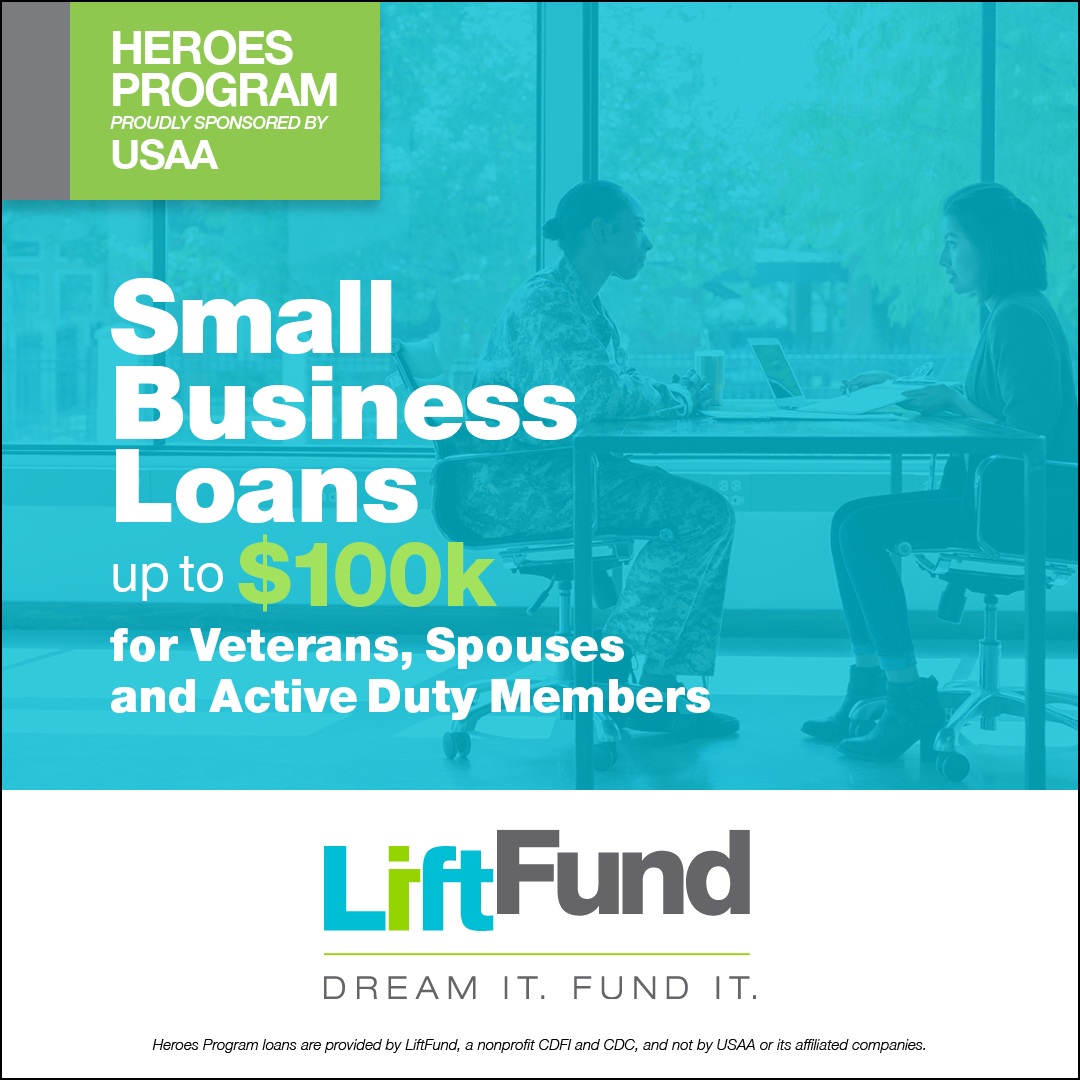 LiftFundUS's tweet image. Veterans, boost your business with the Heroes Program! 🇺🇸

🌟 Up to $100K loans
🌟 Rates at 5%
🌟 For veterans, spouses, &amp;amp; active-duty

Apply now: LiftFund.com/Veterans-Loan/

#LiftFund #VeteransBusiness #HeroesProgram