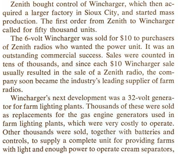 luisbaram's tweet photo. Wind energy is not the new kid in town.
In fact, it could be argued the "golden age" for wind was the 1930's.
Source: The Zenith Story, Zenith Radio Corporation.