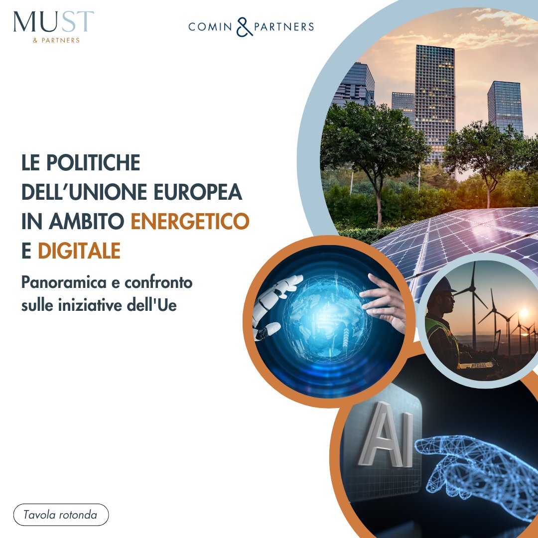 Abbiamo concluso i due workshop con Comin &amp; Partners sui temi cruciali delle politiche europee: #energia e #digitale. 

Un ringraziamento a tutti coloro che hanno partecipato e reso i workshop preziose occasioni di confronto.