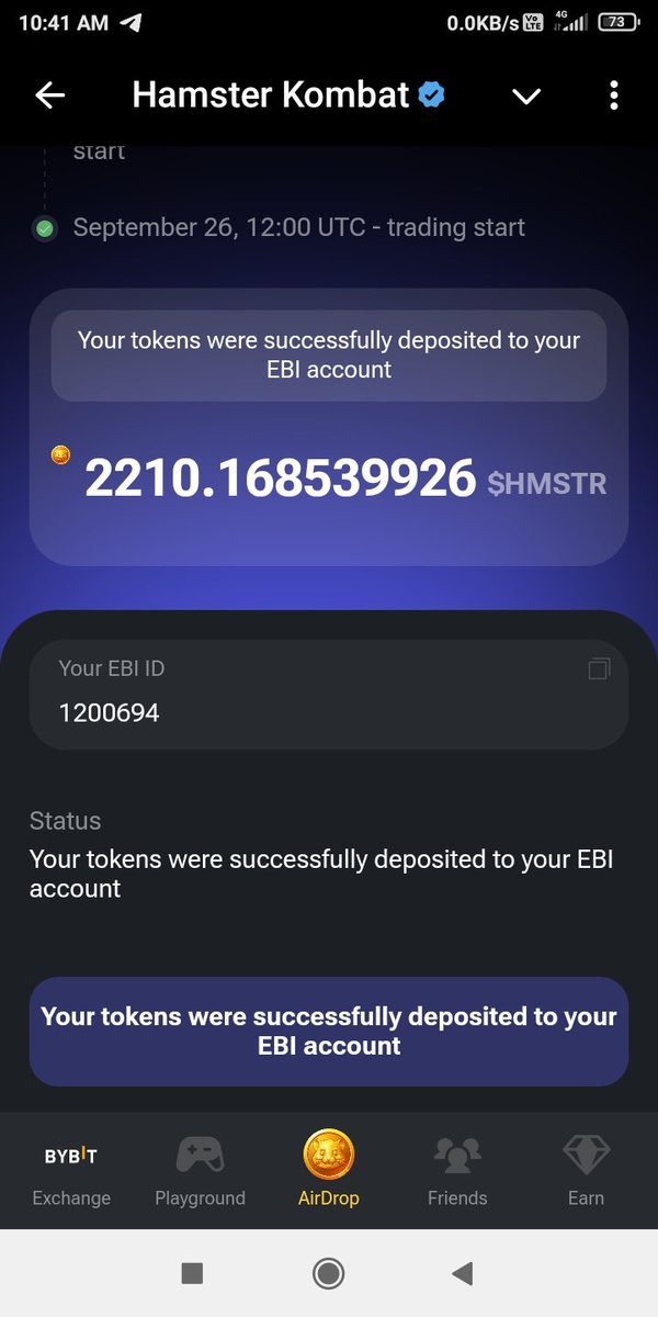 PankajP9990's tweet photo. @ebixyzdex @hamster_kombat I can't see my tokens, kindly check and resolve. https://t.co/J6qwgLD0GF