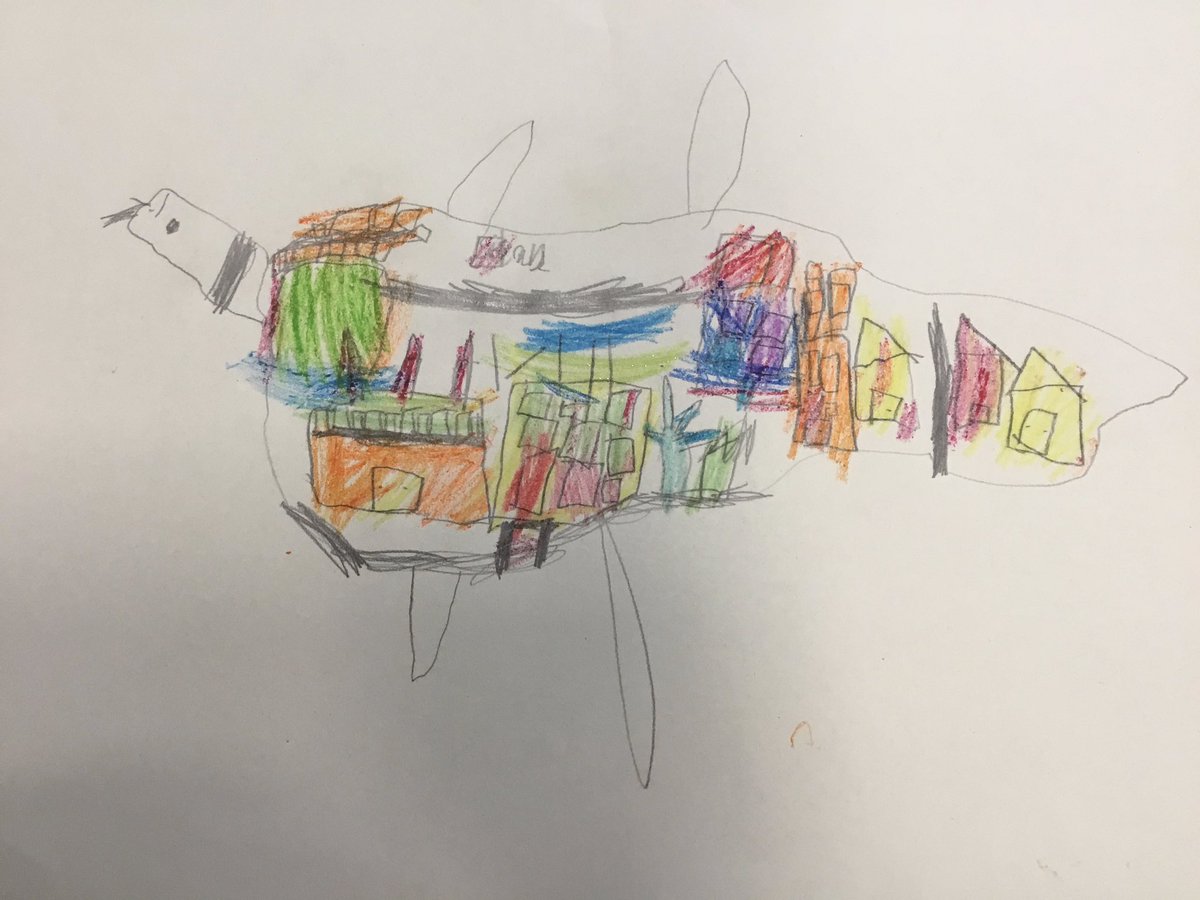 GlowwormsStF's tweet photo. Glow-worms have been busy this afternoon creating plesiosaurs with Lincoln landmarks in the style of Andy Council @StFaithsTweets @AndyCouncil https://t.co/74jdeHEyDB