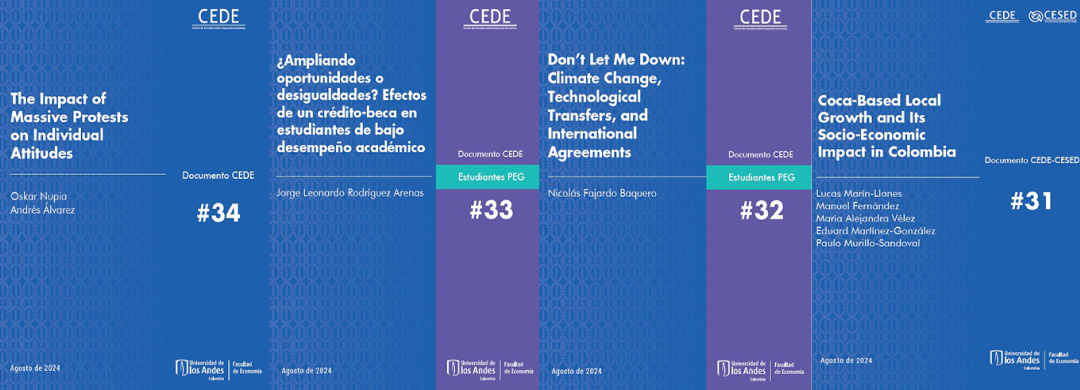 EconomiaUAndes's tweet photo. 📢Les invitamos a leer los más recientes #DocumentosCEDE,  escritos por nuestros profesores y estudiantes 👉 https://t.co/brSnkQumRI https://t.co/HbdU2Vj9GL