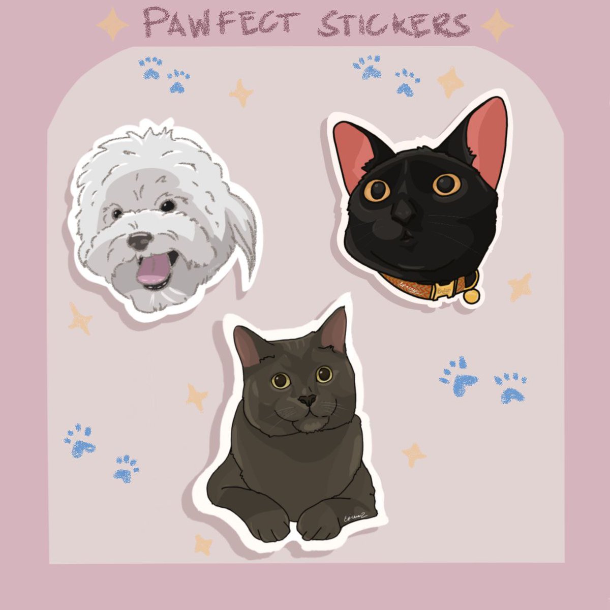 forppop_'s tweet image. Trying out a different art style. Hello there, catto and doggo owners. 🐾

I'm open for commissions! Just dm me for more details. 😉
You may check out my ig account for more samples. 🫶

IG: @/epi.xels_

#digitalart #art #stickerstyle #stickerart #epixels