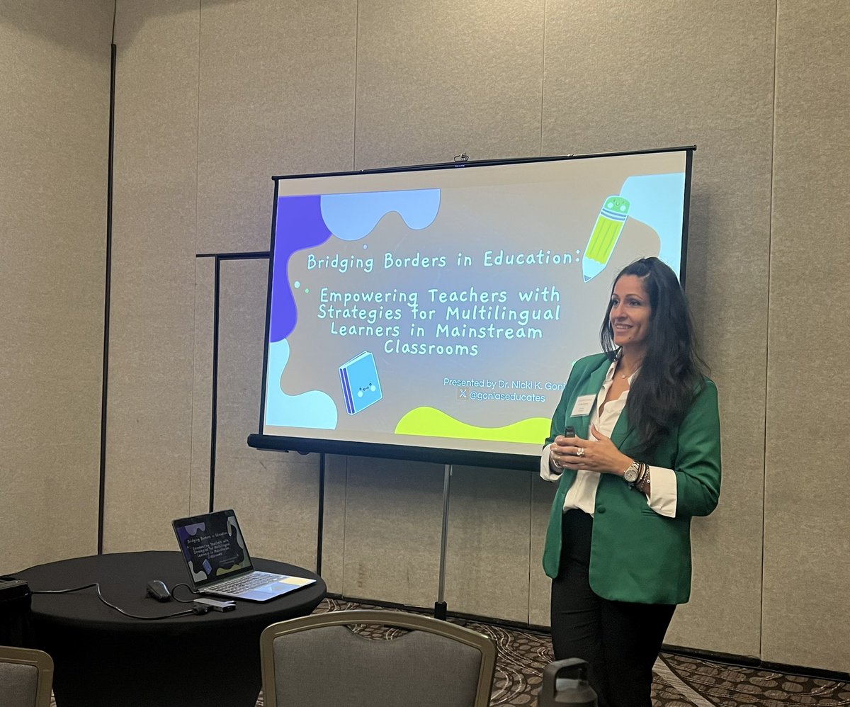 Here we have <a href="/goniaseducates/">Nicki K. Gonias, Ed.D</a> presenting at @LIASCD Fall Conference on Strategies for Multilingual Learners in Mainstream Classrooms. <a href="/MineolaUFSD/">Mineola UFSD</a> #MineolaProud