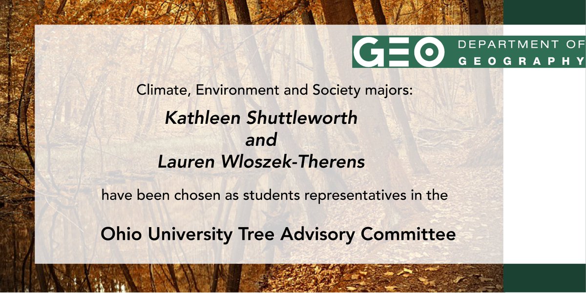 Ohio University Geography tweet media