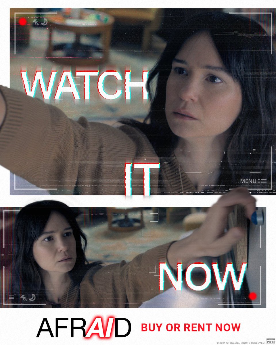 AIA’ll keep a close eye on you. 👁️

Don’t miss out on #AFRAIDmovie – the latest from Blumhouse, producer of M3gan and The Black Phone. Written and directed by Chris Weitz.

Buy or rent now: bit.ly/AfraidMovie