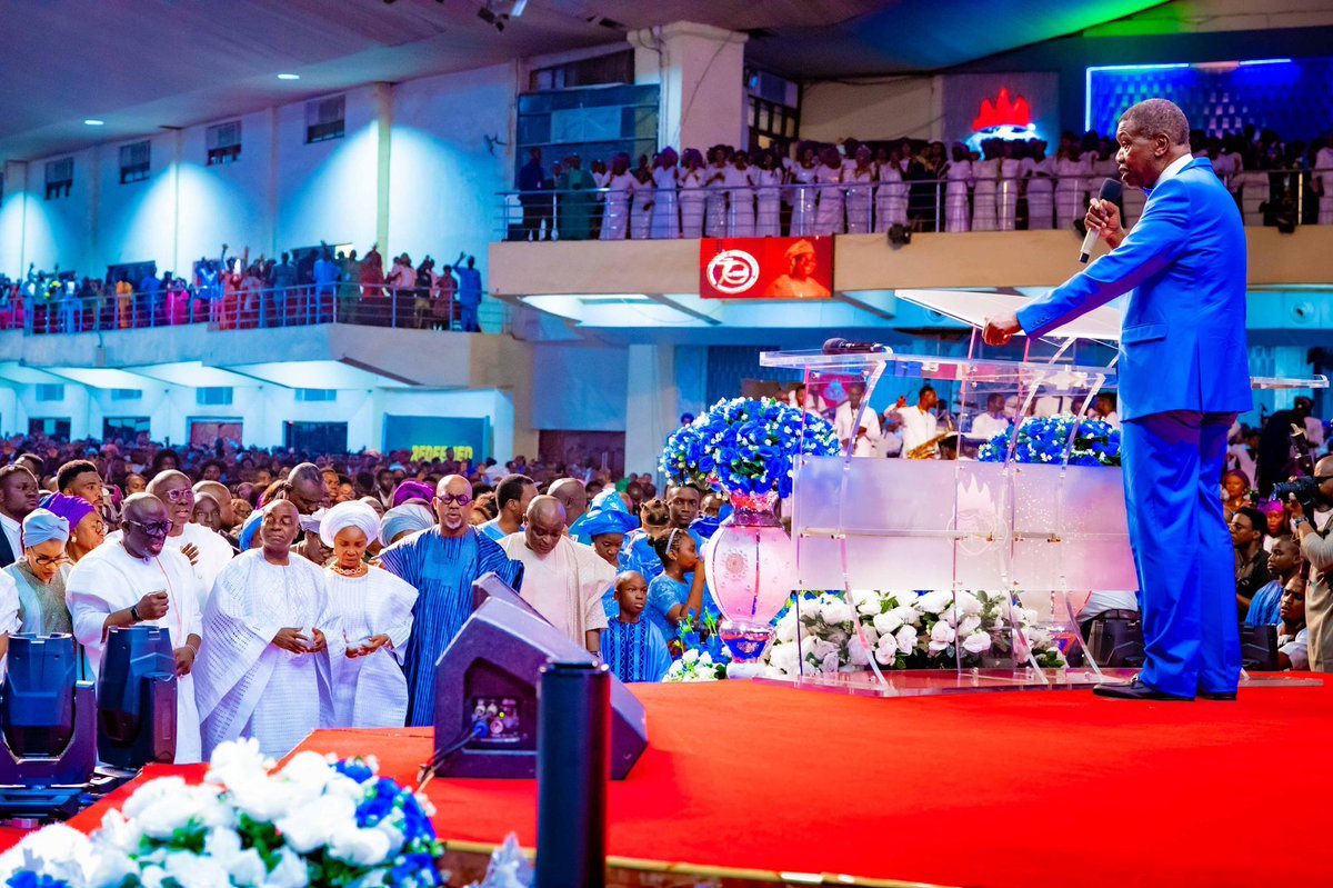 jidesanwoolu's tweet photo. Today, I attended a special Thanksgiving service at Faith Tabernacle in Canaanland, Ota, to celebrate the milestone of Bishop David Oyedepo’s 70th birthday.

We paid tribute to a leader whose vision and dedication have transformed countless lives and communities.

Bishop Oyedepo’s lifelong commitment to faith, education, empowerment, and the enduring legacy he has built through his unwavering faith and leadership is truly inspirational.