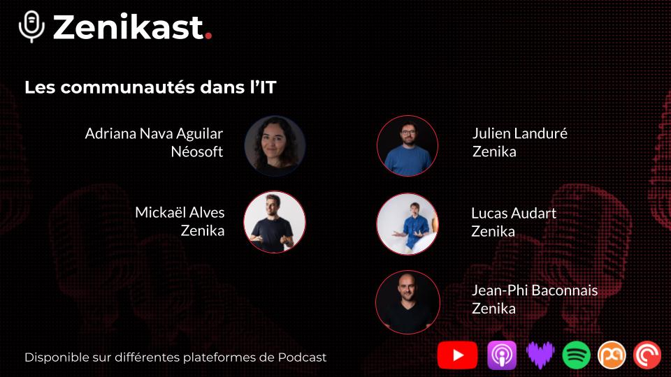 JPhi_Baconnais's tweet photo. 🎙️ Zenikast, acte 4 - Les communautés dans l'IT 🎉

Merci à  @quilaztlia , @jlandure , @CruuzAzul et @Slocalyy pour ce temps d'échanges autour des communautés dans l'IT, sujet qui nous passionne depuis un p'tit moment😁

🎧https://t.co/L1MemuvYB7 https://t.co/vd6RJOT0v4