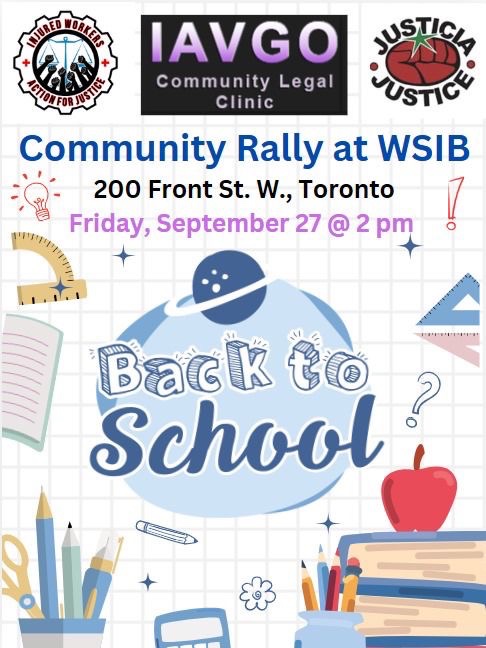 j4mw's tweet photo. Injured workers are sending the WSIB Back to School! https://t.co/3lIkSWVaJr https://t.co/FDsvLwWiRU