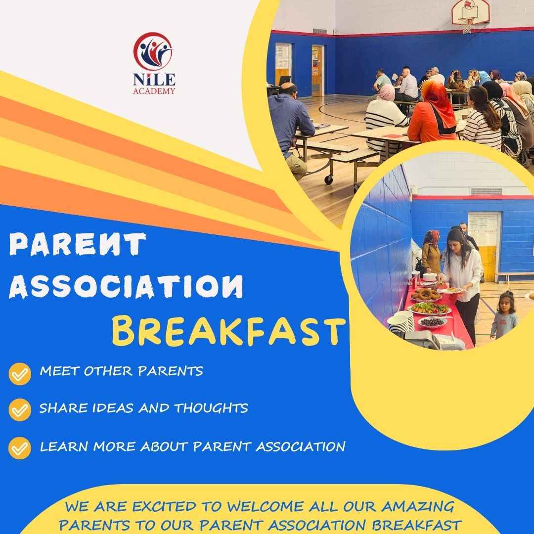 We had a wonderful Parent Breakfast related to the Nile Academy Parent Association. We're grateful to all the parents who joined us, and we look forward to working together for a successful and fulfilling school year ahead!