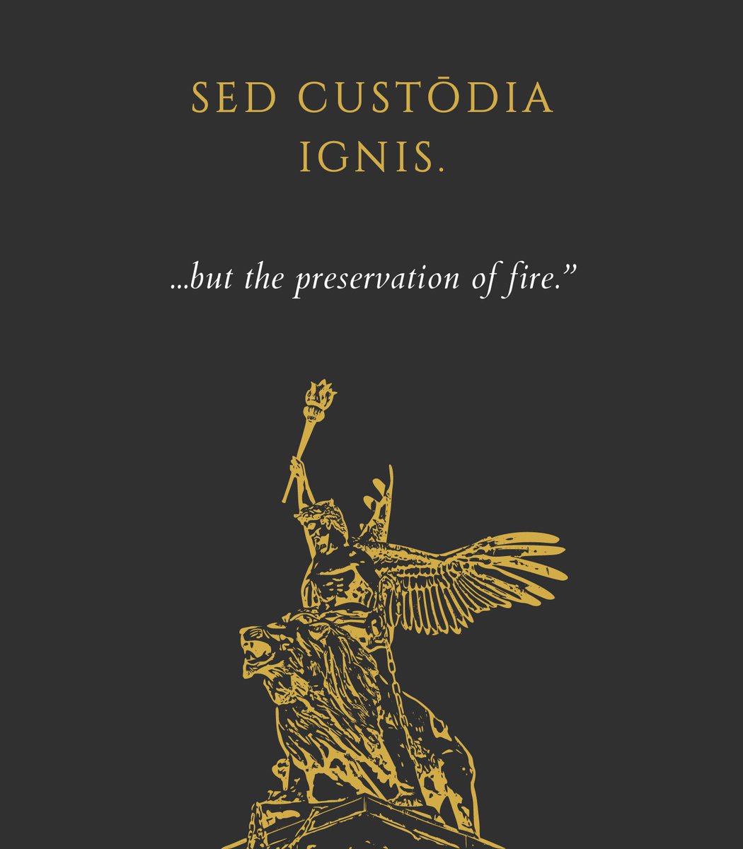 latinedisce's tweet image. “Tradition is not the adoration of ashes, but the preservation of fire.”
