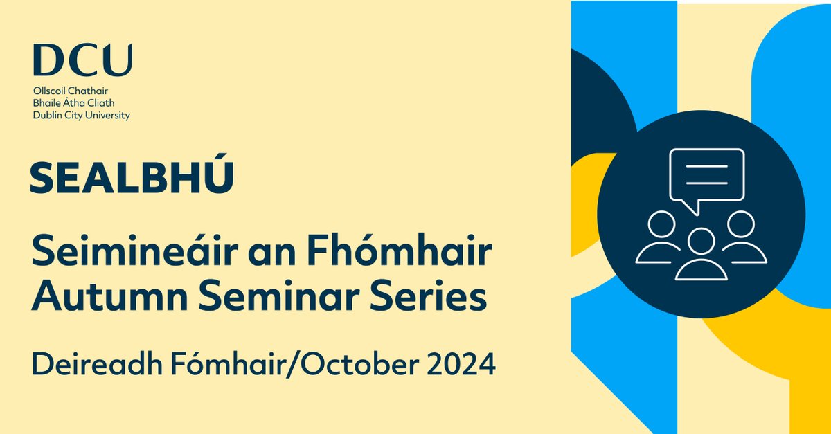 SEALBHĂ (@sealbhu) on Twitter photo đąJoin us online on October 22nd 19.00 GMT to hear Prof Claudine Kirsch talk about what we can learn from Multilingual Education in ECEC in Luxembourg
Register: tinyurl.com/2s379rm5
<a href="/DCU_LLECE/">DCU School of Language, Literacy and ECE</a> <a href="/DCU/">Dublin City University</a> <a href="/DCU_IoE/">DCU Institute of Education</a> <a href="/Gaeloid/">Gaeloideachas</a> đąJoin us online on October 22nd 19.00 GMT to hear Prof Claudine Kirsch talk about what we can learn from Multilingual Education in ECEC in Luxembourg
Register: tinyurl.com/2s379rm5
<a href="/DCU_LLECE/">DCU School of Language, Literacy and ECE</a> <a href="/DCU/">Dublin City University</a> <a href="/DCU_IoE/">DCU Institute of Education</a> <a href="/Gaeloid/">Gaeloideachas</a>