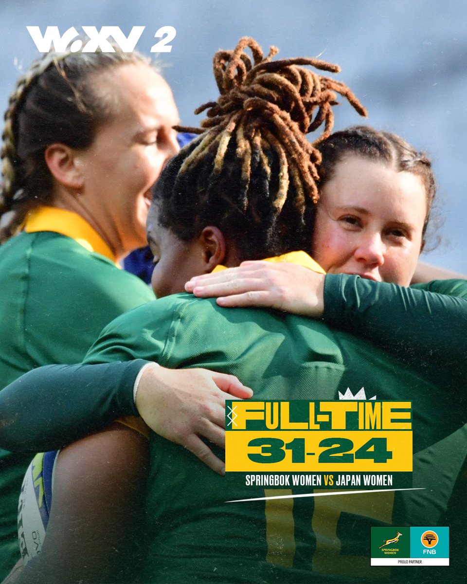 What a game and what a win for the #BokWomen to start their #WXV2 campaign on a high note - match report: tinyurl.com/3nh29ejr 😳
#MakeItCount #ETTIG <a href="/WXVRugby/">WXV</a>