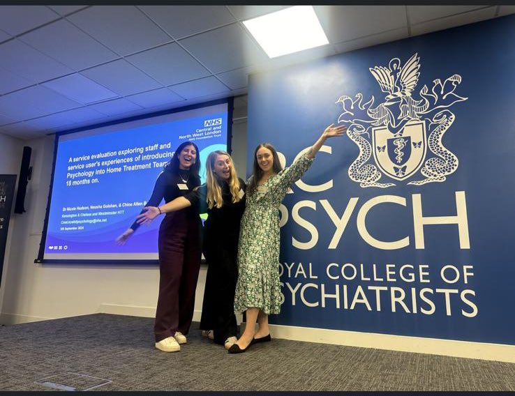 aallenchloe's tweet photo. Slightly delayed post, but we presented our evaluation of our HTT Psychology pathway at the Royal College of Psychiatrists earlier this month! https://t.co/baIBKskJE7