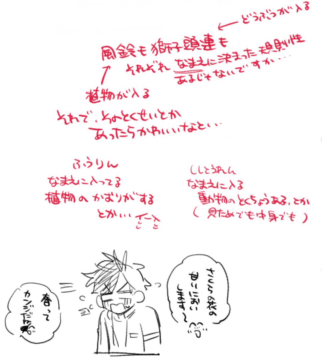 描き殴りの妄想設定付きで恐縮なんですけど…たきさく 3、4枚目はアップ 