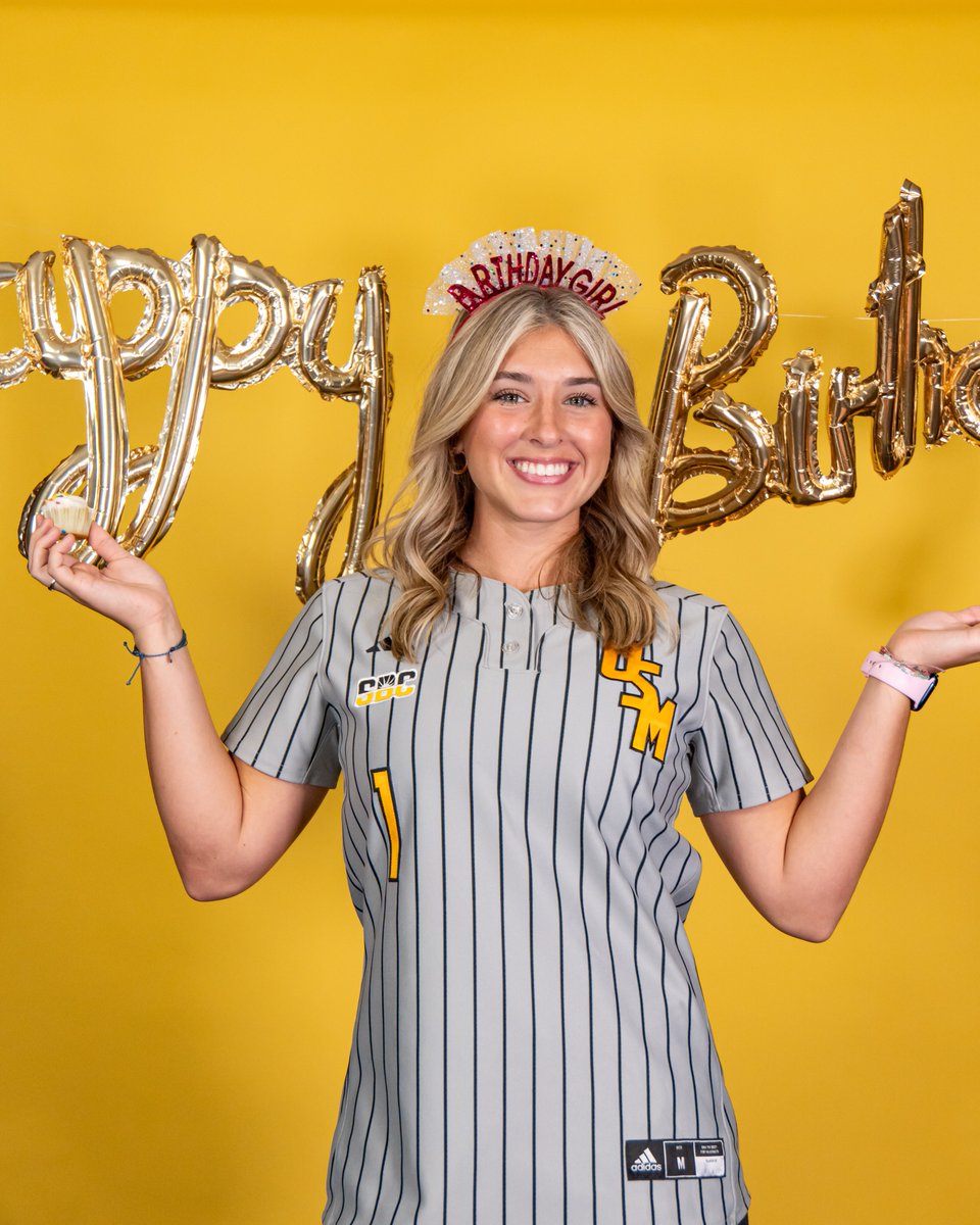 SouthernMissSB's tweet photo. .Help us wish @AbbiTroquille a Happy Birthday! 🎂

#1⃣ in our 💛🫶

#SMTTT | #RiseAsOne https://t.co/MtKh44V7AL