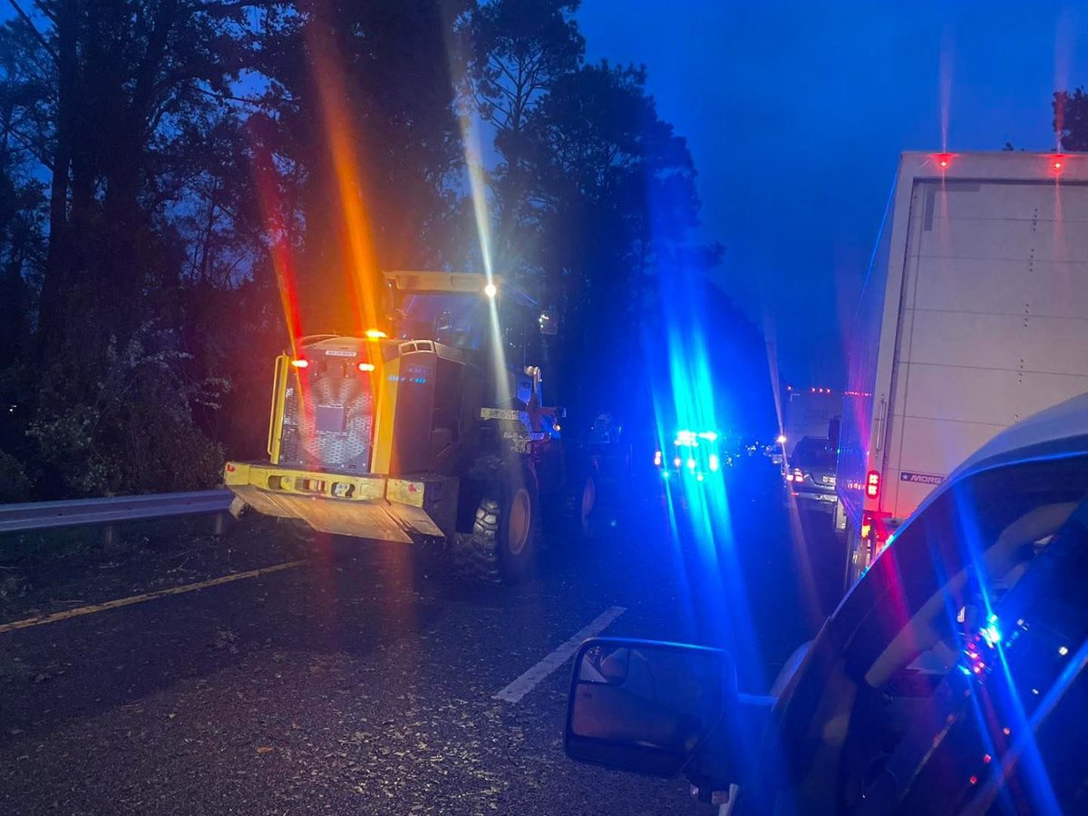 Its has been all hands on deck this morning as the team moves through #Helenes path! Larger equipment and chainsaws have carved a path to keep the team moving to those in need of assistance.
