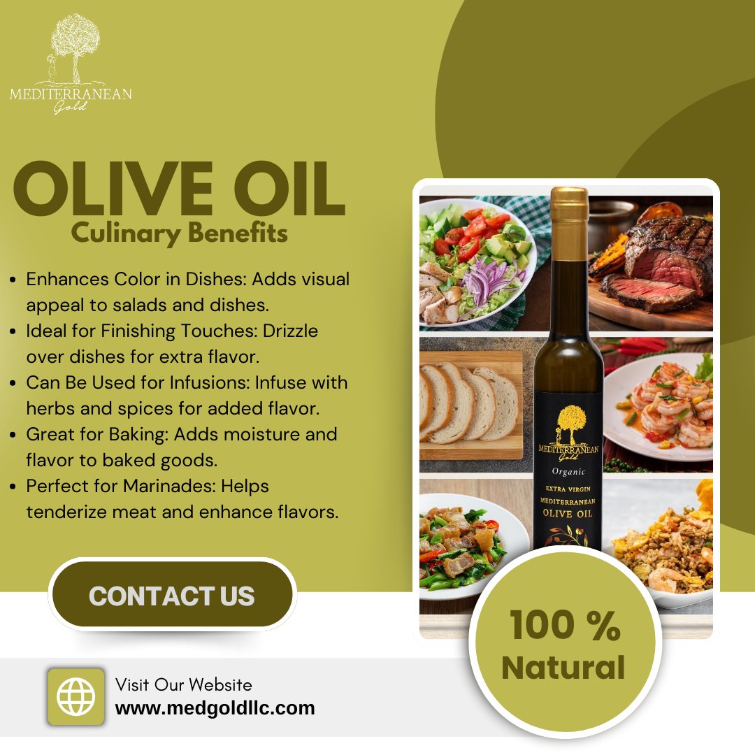 medgoldllc's tweet photo. rom grove to table, experience the taste of premium quality! Our cold-pressed olive oil brings out the best in every meal. Buy now https://t.co/wpdHLh4a36
#FarmToTable #OliveOilMagic https://t.co/iLOuuU7c8c