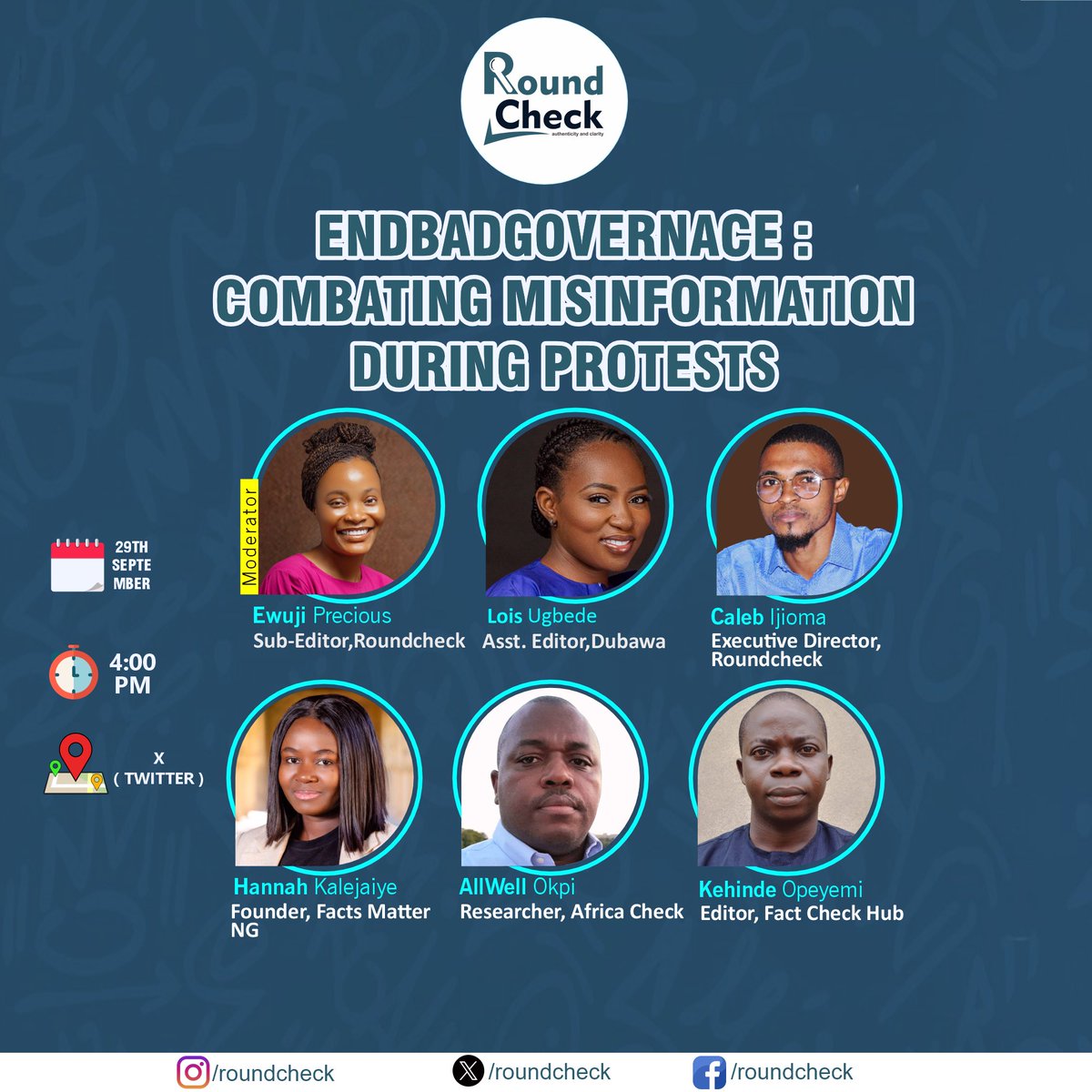 Join us for an engaging X session on combating misinformation during protests in Nigeria. We'll share strategies to identify and counter false narratives, empower citizens with reliable resources, and foster community solidarity. 

x.com/i/spaces/1mrGm…

#misinformation