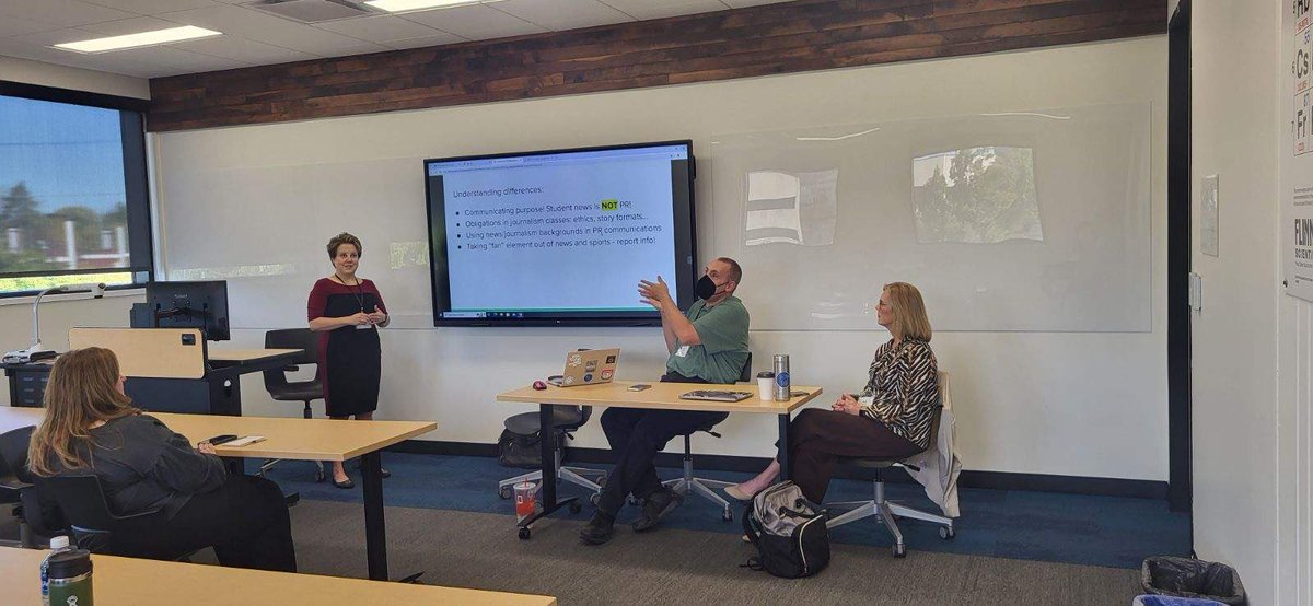 Our first group of morning sessions! Great insights on journalism, PR, AI and higher education! #ICAIowa24