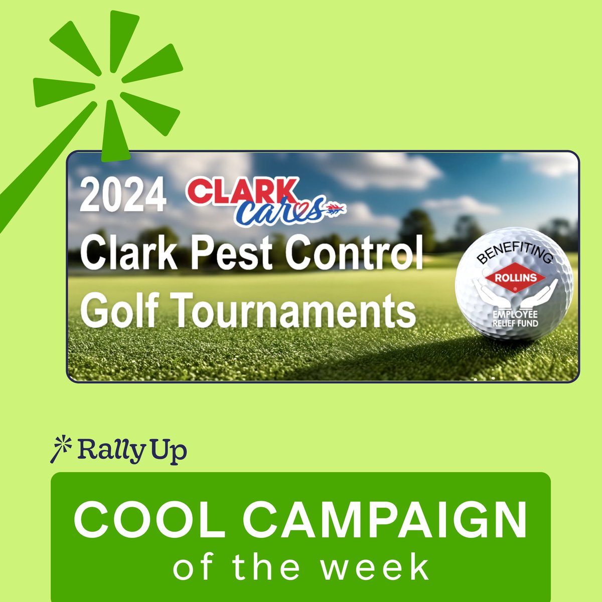 The 2024 Clark Pest Control Golf Tournaments is getting everyone onto the course for a day of fun while benefitting the Rollins Employee Relief Fund. bit.ly/47IbwaG