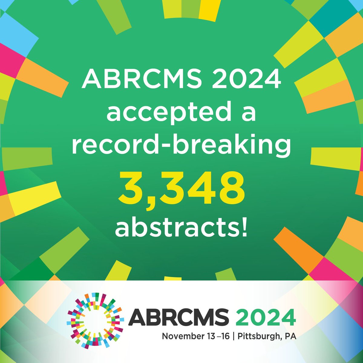 🚀 Exciting Update! 🚀
This year, #ABRCMS2024 accepted a record-breaking 3,348 abstracts — marking a 20% increase from last year! 🎉

We can't wait to see the innovative research and discoveries presented in November. Get ready for an unforgettable conference!
 
#DiversityInSTEM