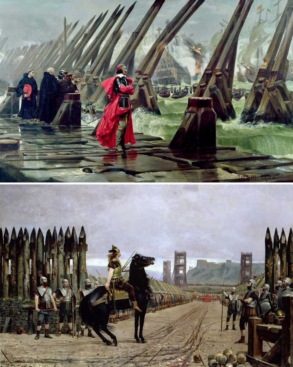 Long before cinema, there was "cinematic" painting.

These paintings are centuries old, but look like stills from a high-budget movie epic.

Here are some you haven't seen before — that will blow your mind… 🧵