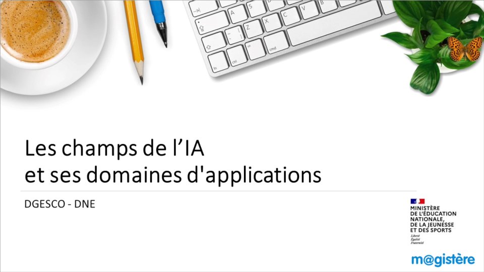 #Seformer #TraAM
Ce parcours M@gistère vous permettra de :  
📜 connaître les repères historiques fondamentaux et les innovations qui ont relancé l'#IA 
🔍 comprendre ses 5 principes 
⚙️ reconnaître et comparer les différentes typologies d'#IA et leurs usages