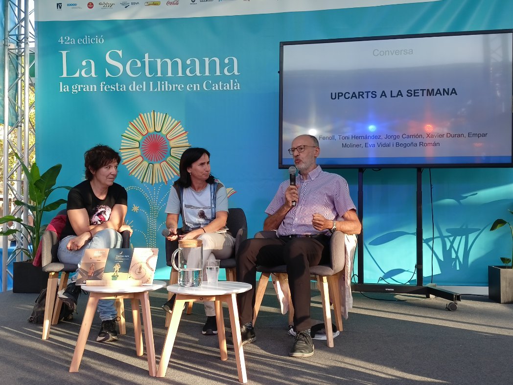 Sabies que <a href="/UPC_Arts/">UPCArts</a> ha estat present a la Setmana del Llibre en Català?

Amb els escriptors en residència a la UPC i una taula rodona sobre tecnohumanisme. I encara podeu veure els llibres de <a href="/PublicacionsUPC/">Publicacions UPC</a> a l'estand de la <a href="/xarxavives/">Xarxa Vives d'Universitats</a>!

#LaSetmana24
upcarts.upc.edu/ca/esdevenimen…