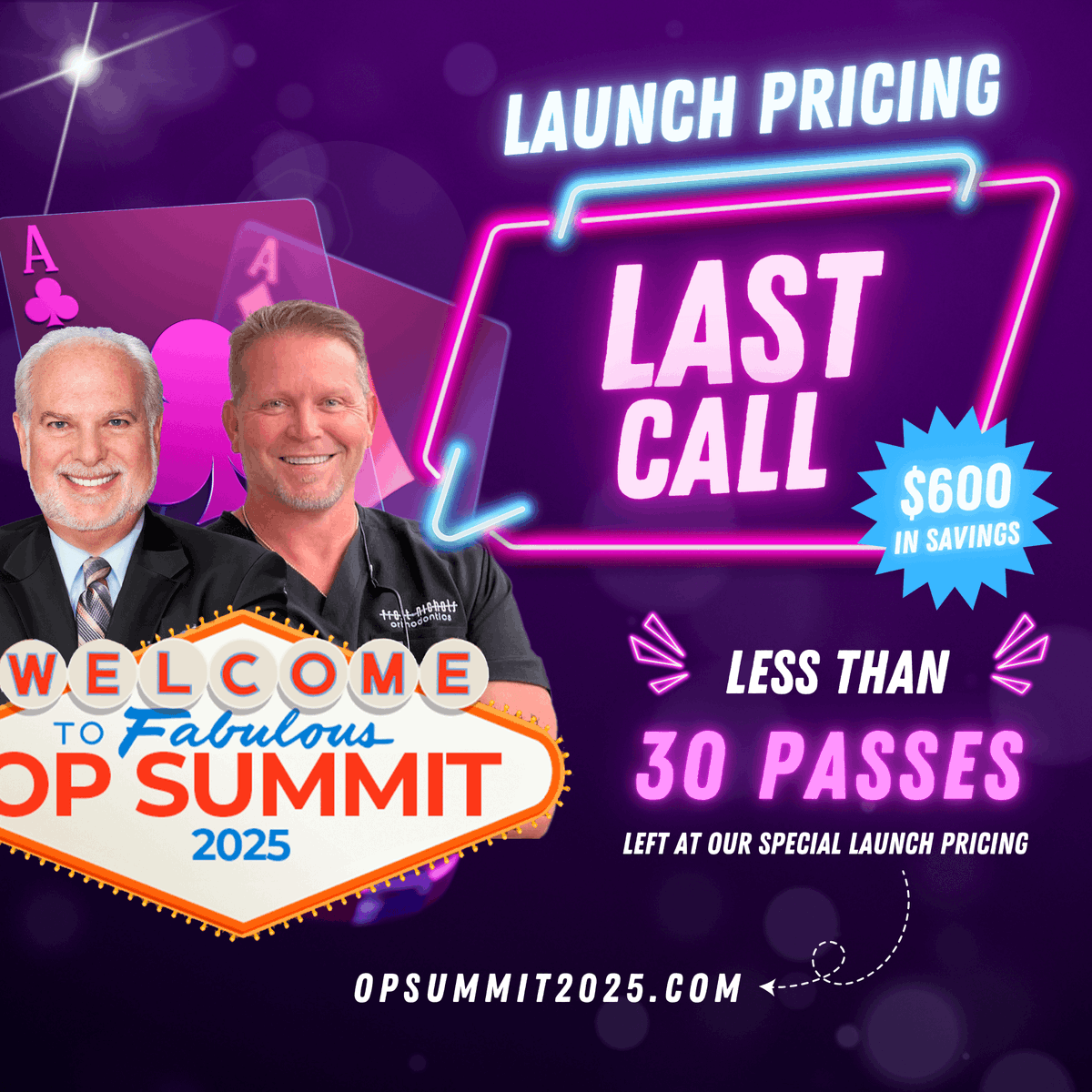 🌟 Act fast! Only 30 passes remain at our exclusive launch price. Don't miss your chance to save $600 and experience the best in orthodontics at OP Summit 2025! Secure your spot today at opsummit2025.com 🚀