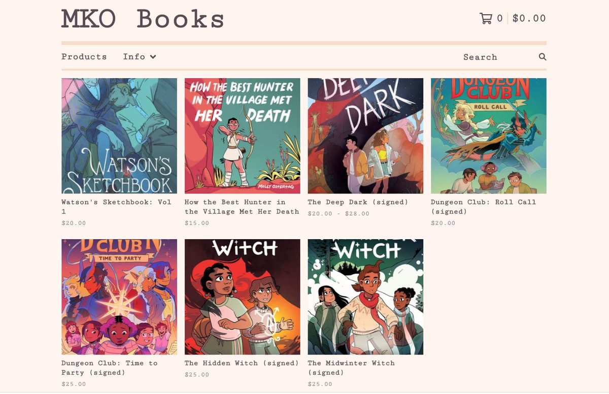 I opened a shop! You can get various copies of my books, signed