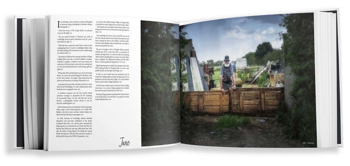 My new book 'Cambridge - Time &amp; Space' is now available! This special limited first edition has a foreword by Sebastian Faulks and additional photographs of Cambridge streets during the first days of lockdown. It is beautifully printed in full colour throughout with nearly 400